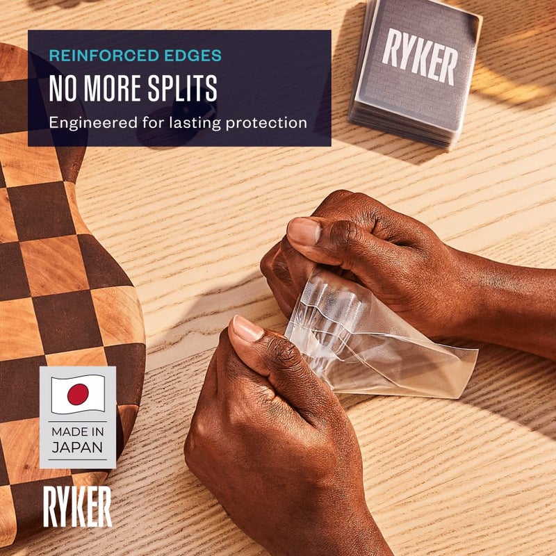 Ryker أكمام حماية بطاقات لعبة لوحية صغيرة من رايكر (100 قطعة، شفاف، 44x68 مم) - Image 4
